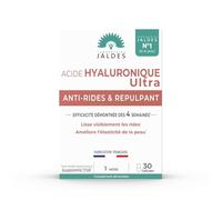 Acide Hyaluronique ULTRA Boîte de 30 Gélules | Anti-Rides & Repulpant | Efficacité Prouvée | Laboratoire Jaldes