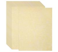 Acidea 100 feuilles de papier parchemin vieilli, papier parchemin imprimé A4 épais de 180 g/m², papier parchemin texturé vintage antique double face pour certificats, CV, diplômes, écriture
