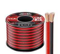 Acidea Câble Audio pour Enceintes - 2 x 1.5mm² - 10m Câble HP haut-parleur en CCA Cuivre pour HiFi et Hi-Fi Embarquée