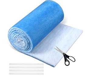 Acidea Filtre pour Climatisation Gainable, 30,5 x355cm MERV 8 Triple Filtre à air pour Filtration de Climatisation sol plafond grilles aération CVC, Filtre pour Climatisations avec Scratch Autocollant