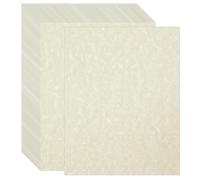 Acidea Lot de 100 feuilles de papier parchemin imprimé, 180 g/m² A4 blanc crème épais, papier certifié vierge pour impression, texture antique ivoire double face pour écriture, CV, diplôme