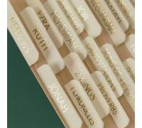 Acidea Lot de 100 onglets de bible pour étude de la Bible, 100 onglets de Bible en relief en feuille d'or épaisse en relief, onglets de Bible catholique, fournitures d'étude de la Bible pour homme et