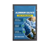Acidifiant Du Sol - Acidifiant Des | Sulfate D'aluminium Pour Que Ls Hortensias Deviennent Bleus, Abaisse Rapidement Le PH Du Sol Pour Les Jardins Et Les Étangs, 100 G De Poudre Concentrée, E