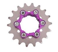 Acier 17T pour Roue Libre pour hg Fixie Acier 17T pour Roue | Alliage aluminium pour robuste, acier renforcé, finition anodisée, résistance à la rouille, usage intensif(18T)