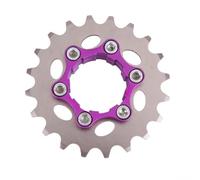 Acier 17T pour Roue Libre pour hg Fixie Acier 17T pour Roue | Alliage aluminium pour robuste, acier renforcé, finition anodisée, résistance à la rouille, usage intensif(20T)