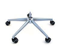 Acier 5 Étoiles Pied Ordinateur Chaise Pied Levage Chaise Pivotante Base Patron Chaise Chaise De Bureau Pièces De Rechange (Couleur : Rayon, Taille : 32cm with Wheels)