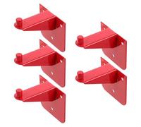 Acier au Carbone Lot de 5 pour Extincteur Support Mural, 9kg | Support D'extincteur Commercial, Accessoires de Sécurité Incendie, pour Ateliers et Bureaux, Rouge