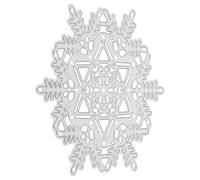 Acier au Carbone Matrices de Découpe Flocons, pour Noël | Découpes Précises et Motifs Détaillés, pour Scrapbooking, Papier Fin et Mousse Créative, Argenté
