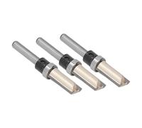 Acier au Tungstène, Jeu de Mèches de Toupie Droites à Double Cannelure, 3 Pièces, avec 1/4 X 1/2 X 1 Pouce, pour Le Travail du Bois