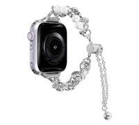 Acier Bande de Remplacement Compatible avec Apple Watch SE 40mm, Réglable Acier Sangle Remplacement avec Métal Fermoir Montre Strap Bande Compatible avec iWatch 38mm 40mm 41mm Serie 1/2/3/4/5/6/SE/7/8