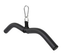 Acier Barre de Traction Arquée, Poignée 3cm, 1 Pièce | Fixation à Mousqueton Rapide, Forme Courbe Détachable, pour Machines à Câble Standard et Home Gym