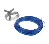 Acier Câble et Treuil de Couverture de Piscine Bleu Kit | Alliage D’aluminium, Étanchéité et Rangement Compact, pour Entretien Saisonnier, Pose Rapide sur Bassin