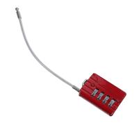 Acier Cadenas Combinaison à Câble Réinitialisable pour Voyage | Rouge, Alliage de Zinc et Gaine PVC Souple, Usage Outdoor Sécurisé, pour Tiroirs et Casiers de Gym
