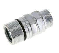 Acier Coupleur hydraulique DN 25 Manchon 30 mm S Bague de compression ISO 8434-1 D M48 x 3