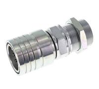 Acier Coupleur hydraulique DN 25 Socket 30 mm S Bague de compression Bulkhead ISO 7241-1 A/8434-1 D 34.3mm