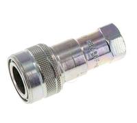 Acier Coupleur hydraulique DN 6.3 Embout G 1/4 pouce filetage femelle ISO 7241-1 B D 14.2mm