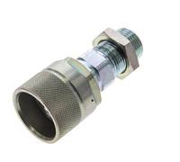 Acier DN 10 Coupleur hydraulique Bouchon 12 mm S Bague de compression Cloison ISO 14541/8434-1 D M28 x 2