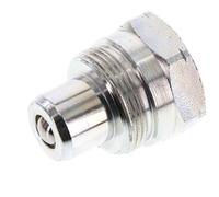 Acier DN 10 Coupleur hydraulique Bouchon 3/8 pouce filetage NPT femelle ISO 14540 D 19 mm