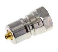 Acier DN 10 Coupleur hydraulique Bouchon G 3/8 pouce filetage femelle Eliminateur de pression ISO 7241-1 B D 19.1mm