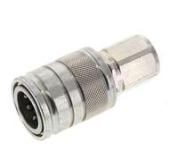 Acier DN 10 Coupleur hydraulique Embout G 3/8 pouce filetage femelle ISO 7241-1 A D 17.3mm