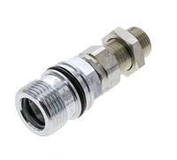 Acier DN 10 Coupleur hydraulique Manchon 10 mm S Bague de compression Cloison ISO 14541/8434-1 D M28 x 2