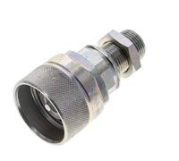 Acier DN 12.5 Coupleur hydraulique Bouchon 12 mm S Bague de compression Cloison ISO 14541/8434-1 D M36 x 2