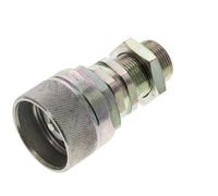 Acier DN 12.5 Coupleur hydraulique Bouchon 16 mm S Bague de compression Cloison ISO 14541/8434-1 D M36 x 2