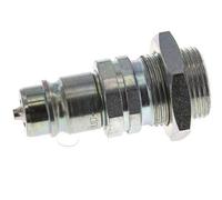 Acier DN 12.5 Coupleur hydraulique Bouchon 20 mm S Bague de compression Cloison ISO 7241-1 A/8434-1 D 20.5mm