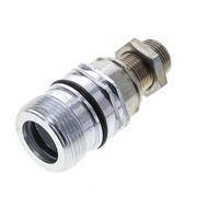 Acier DN 12.5 Coupleur hydraulique Douille 12 mm S Bague de compression Cloison ISO 14541/8434-1 D M36 x 2