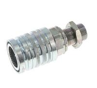 Acier DN 12.5 Coupleur hydraulique Douille 12 mm S Bague de compression Cloison ISO 7241-1 A/8434-1 D 20.5mm