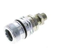 Acier DN 12.5 Coupleur hydraulique Manchon 10 mm L Bague de compression Cloison ISO 14541/8434-1 D M36 x 2
