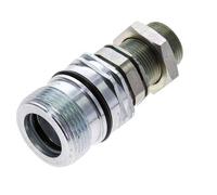 Acier DN 12.5 Coupleur hydraulique Manchon 16 mm S Bague de compression Cloison ISO 14541/8434-1 D M36 x 2