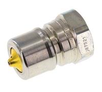 Acier DN 20 Coupleur hydraulique Bouchon G 3/4 pouce filetage femelle Eliminateur de pression ISO 7241-1 B D 31.4mm