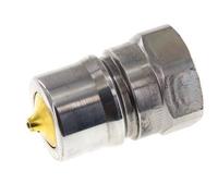 Acier DN 25 Coupleur hydraulique Bouchon G 1 pouce filetage femelle Eliminateur de pression ISO 7241-1 B D 37.8mm