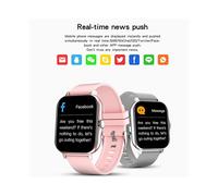 (Acier doré) Nouvelle montre intelligente ultra-mince GT20, écran carré de 1,69 pouce, appels Bluetooth,