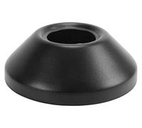 Acier Fini Noir Couvercle Tuyau Collier Cône 3/4" (25mm) 25mm Taille