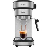 Cecotec Cafetière Expresso Cafelizzia 790 Steel Duo. 1350 W, Espressos et Cappuccinos, Thermoblock, 20 Bars, Mode Auto 1-2 Cafés, Buse Vapeur Orientable, Accessoire Filtre pour Capsules
