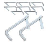 Acier Galvanisé Goupille de Verrouillage Argenté 10 Pièces | Verrouillage à Bascule, Clips Ressort, Usage Industriel, pour Tubes Acier et Attelages de Remorque