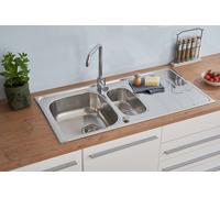 Acier Inox Évier Encastré Évier de Cuisine Évier 100 X 50 CM respekta Miami