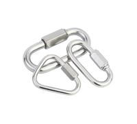 Acier Inoxydable 304, Anneau À Fixation Rapide, Mousqueton D'assurage Pour L'escalade Et L'alpinisme, Maillon De Rallonge Pour Chaîne, Mousqueton Triangulaire M5/M6/M8/M9/M10 (M10*1PCS)
