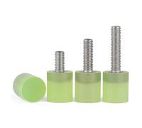 Acier inoxydable 304 avec revêtement polyuréthane/Amortissement et prévention des collisions/Absorption des chocs/Boulon à tête adhésive M4-M12(2pcs M4X25X12X10)