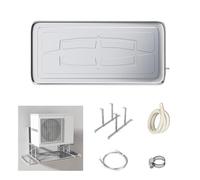 Acier Inoxydable 304 Bac Condensat Clim, Bac de Retention, pour unité Extérieure de Climatiseur, pour Cuisine(84x39cm/33x15.3in)