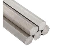 acier inoxydable 304 barres hexagonales, Barre hexagonale en acier inoxydable 304, 100 mm, côté opposé hexagonal, 5, 6, 7, 8, 9, 10, 12, 14, 15, 16, 20, 22-26 mm, 1 pièce(9mm)