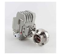 Acier inoxydable 304 électrique Vanne papillon sanitaire, règlement typeO.D19-102mm Clamp Raccordement outil,Utilitaire universel(DN80)
