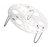 Acier Inoxydable 304 Grille de Cuisson Vapeur Pliable | Support Rond Argenté, Maintien des Œufs, Cuisson Tamales et Poisson, Usage la Cuisine, Format Pratique