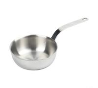 Acier inoxydable 304 pour mini poêle à beurre de 13 cm | Noyau en acier à 3 couches, répartition uniforme de la chaleur, omelettes parfaites, pas de points chauds