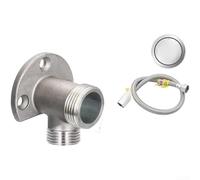 Acier inoxydable 304 pour support de robinet pour montage mural dissimulé ou exposé prenant en charge les dispositions de robinet à distance centrale de 10,2 cm (E)