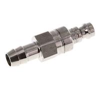 Acier inoxydable 316L DN 5 Air Coupling Plug 9 mm Hose Pillar Double Shut-Off