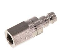 Acier inoxydable 316L DN 5 Air Coupling Plug G 1/8 inch Female Double Shut-Off