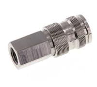Acier inoxydable 316L DN 7.8 Manchon d'accouplement pour air G 1/4 pouce femelle double obturation